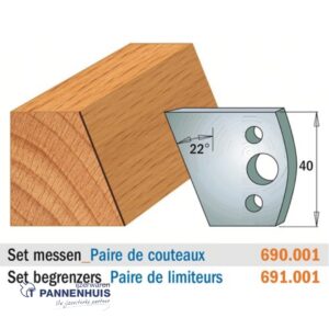 CMT Profielmessen I=40x4mm 2 stuks nr.001