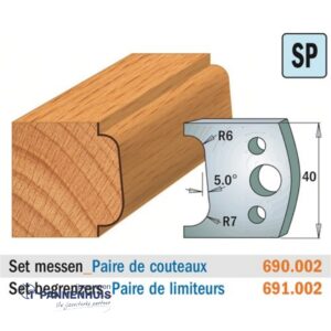 CMT Profielmessen I=40x4mm 2 stuks nr.002
