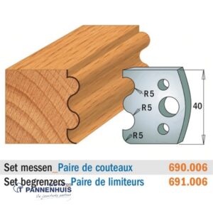 CMT Profielmessen I=40x4mm 2 stuks nr.006