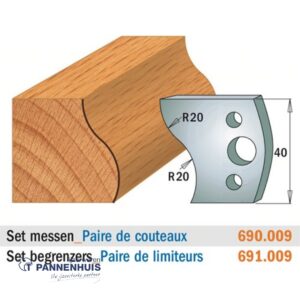 CMT Profielmessen I=40x4mm 2 stuks nr.009
