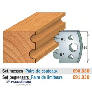 CMT Profielmessen I=40x4mm 2 stuks nr.030