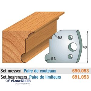 CMT Profielmessen I=40x4mm 2 stuks nr.053
