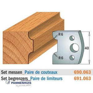 CMT Profielmessen I=40x4mm 2 stuks nr.063