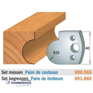 CMT Profielmessen I=40x4mm 2 stuks nr.065