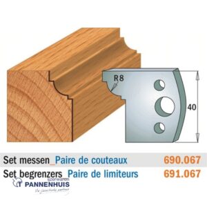 CMT Profielmessen I=40x4mm 2 stuks nr.067