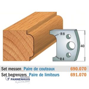 CMT Profielmessen I=40x4mm 2 stuks nr.070