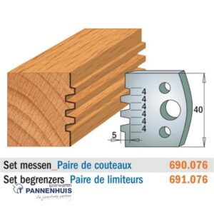 CMT Profielmessen I=40x4mm 2 stuks nr.076