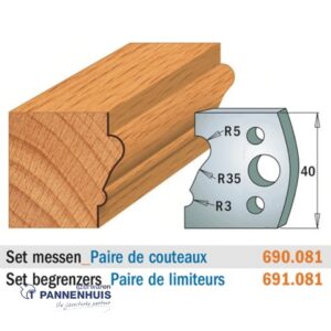 CMT Profielmessen I=40x4mm 2 stuks nr.081