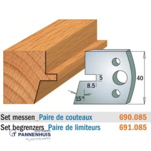 CMT Profielmessen I=40x4mm 2 stuks nr.085