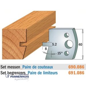 CMT Profielmessen I=40x4mm 2 stuks nr.086
