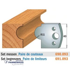 CMT Profielmessen I=40x4mm 2 stuks nr.093