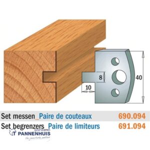 CMT Profielmessen I=40x4mm 2 stuks nr.094