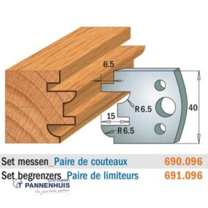 CMT Profielmessen I=40x4mm 2 stuks nr.096