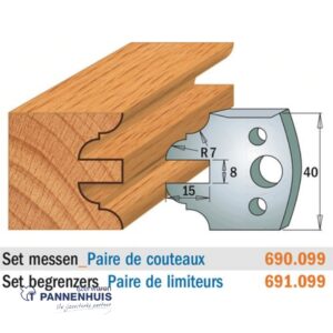 CMT Profielmessen I=40x4mm 2 stuks nr.099