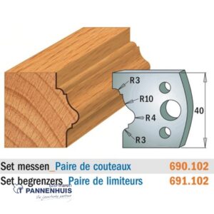 CMT Profielmessen I=40x4mm 2 stuks nr.102