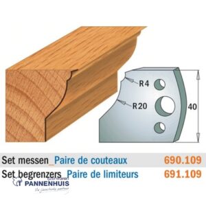 CMT Profielmessen I=40x4mm 2 stuks nr.109