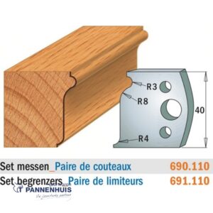 CMT Profielmessen I=40x4mm 2 stuks nr.110