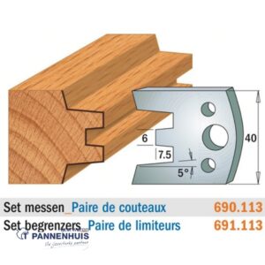 CMT Profielmessen I=40x4mm 2 stuks nr.113