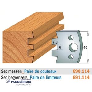 CMT Profielmessen I=40x4mm 2 stuks nr.114