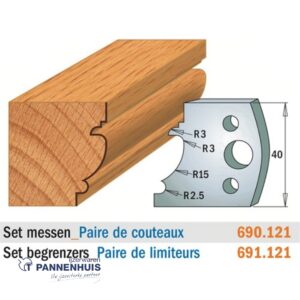 CMT Profielmessen I=40x4mm 2 stuks nr.121