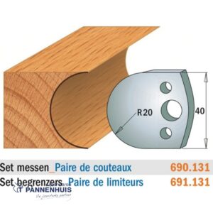 CMT Profielmessen I=40x4mm 2 stuks nr.131