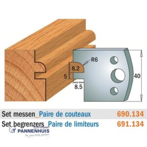 CMT Profielmessen I=40x4mm 2 stuks nr.134