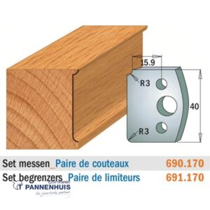 CMT Profielmessen I=40x4mm 2 stuks nr.170