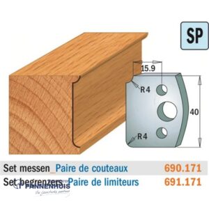 CMT Profielmessen I=40x4mm 2 stuks nr.171