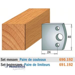 CMT Profielmessen I=40x4mm 2 stuks nr.192
