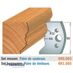 CMT Profielmessen I=50x4mm 2 stuks nr.503
