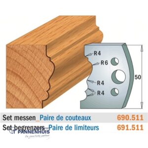 CMT Profielmessen I=50x4mm 2 stuks nr.511