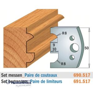 CMT Profielmessen I=50x4mm 2 stuks nr.517