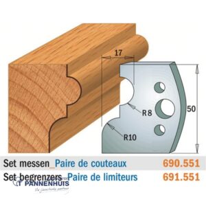 CMT Profielmessen I=50x4mm 2 stuks nr.551