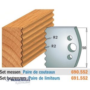 CMT Profielmessen I=50x4mm 2 stuks nr.552
