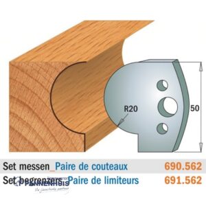 CMT Profielmessen I=50x4mm 2 stuks nr.562