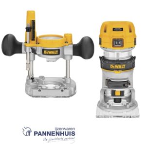 Dewalt D26204K Inval/bovenfrees met verwisselbare zool, 900 Watt - 8 mm
