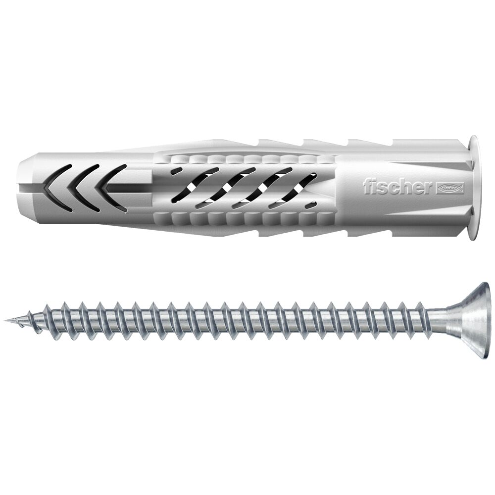 fischer Universeelplug UX 6 x 50 R met rand en schroef (blister)