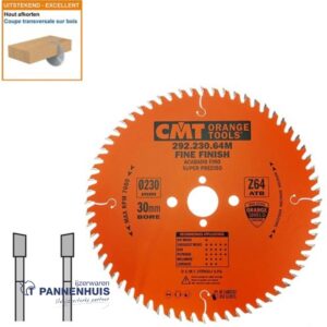 CMT Afkortcirkelzaag HW 230x30x2,8 Z64 Massieve houtsoorten