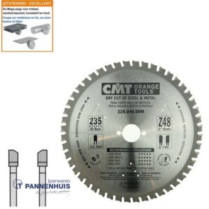 CMT Cirkelzaag HW 235x30x2,2 Z48 Ferro- en non-ferro metalen, sandwich panelen