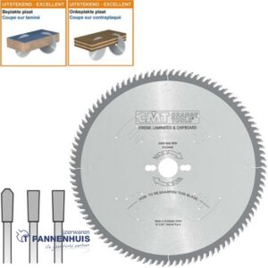 CMT Platencirkelzaag HW 250x30x3,2 Z78 Plaatmateriaal tweezijdig afgewerkt