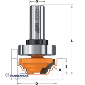 CMT Profielfrees met kogellager, HW D=31,7 x 13mm R=4 L=58 S=8 Z2