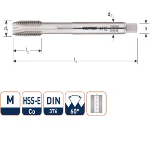 TAP machine tap M 4 spoed 0.70mm HSS