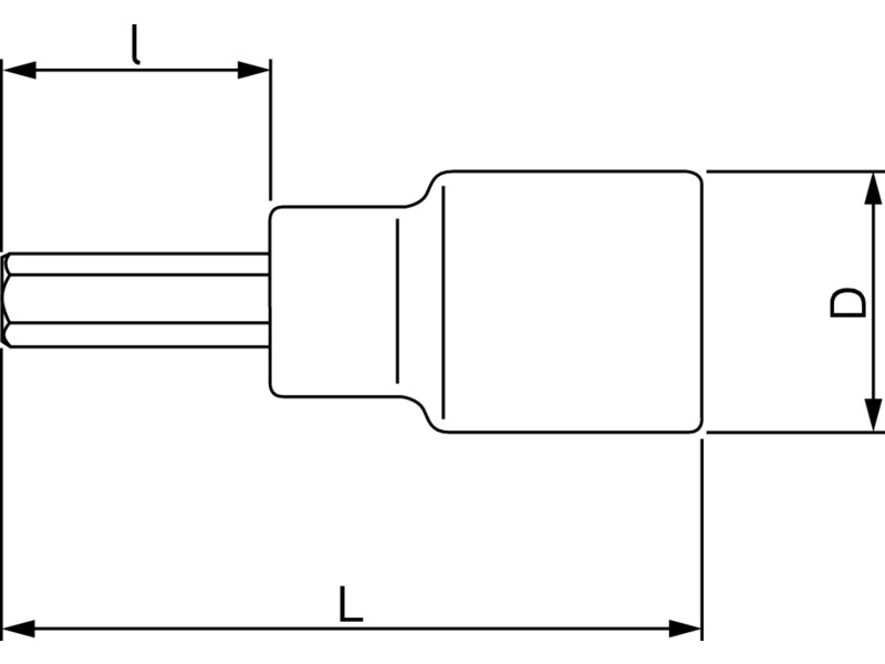 Bahco dopsleutel 1/2" vierkantaansluiting zeskant 9 mm - Afbeelding 2