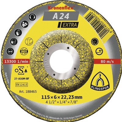 Afbraamschijven Kronenflex 115X6X22,23 10 st Metaal universeel - Afbeelding 2