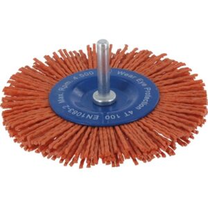 Ivana nylon stiftborstel met schacht 6mm korrel 80 100x1.2mm