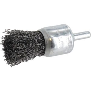 Ivana penseelborstel gegolfd staaldraad met schacht 6mm 22x0.30x25mm