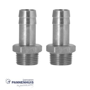 Airpress Slangpilaar 2 x 8 mm x 1/4" uitwendig