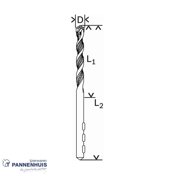 Bosch Betonboor CYL-5, 3 x 50 x 90 mm - Afbeelding 3