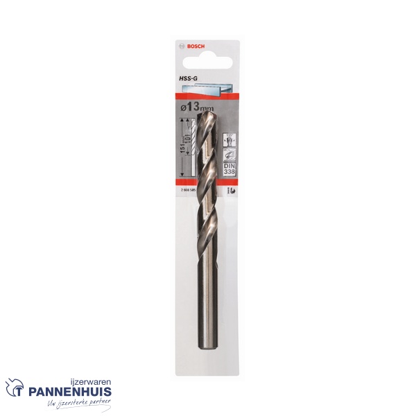 Bosch Metaalboor HSS-G, DIN 338, 13 x 101 x 151 mm - Afbeelding 2