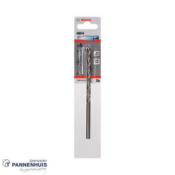 Bosch Metaalboor HSS-G, DIN 340, 6 x 91 x 139 mm - Afbeelding 2